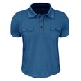 thumbnail image 5 of Mgmyaa Polos pour Hommes à Manches Courtes, T-Shirts à Col, Polos de Golf de Performance pour le Gym, Chemise Classique à Col Contrastant avec Poches, 5 of 5