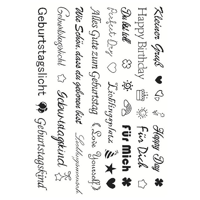Fridja Christmas Candle Stickers with Various Pattern, Candle Tattoos Christmas Decoration, Water Slide Film Candles for Christmas Decoration, Candle Decorating, Ultra Light Water Sticker(Black)