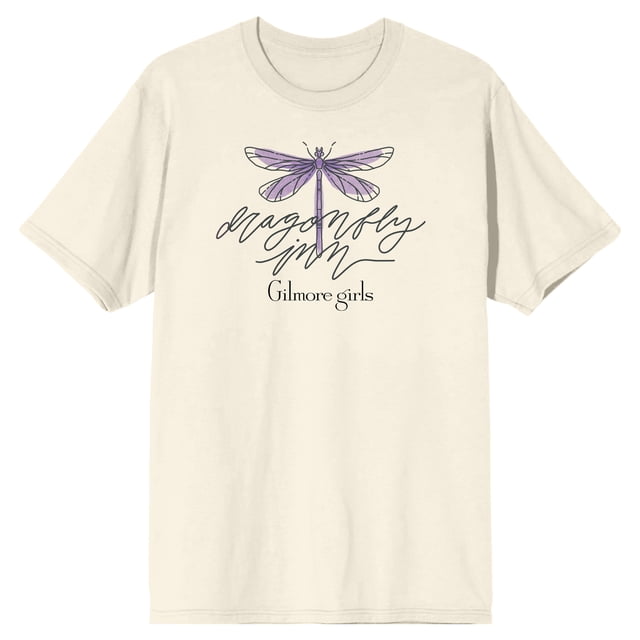 Gilmore Girls Dragonfly Inn Logo Tan Men's T-Shirt-XX-Large