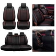 thumbnail image 2 of Maidao Car Seat Covers Leather for Mercedes-Benz for X220 2017-Present 5 Seats Waterproof Front Rear Cushion Protector Black and Red, 2 of 9