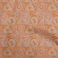 thumbnail image 1 of oneOone Viscose Chiffon Orange Fabric Abstracts Sewing Material Print Fabric By The Yard 42 Inch Wide, 1 of 5