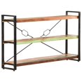 thumbnail image 1 of vidaXL 3-Tier Industrial Adult Bookcase - 140x30x80 cm - Solid Reclaimed Wood, 1 of 6