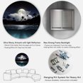 thumbnail image 5 of Designart - Fishing Boat Under Tropical Full Moon - Modern Metal Circle Wall Art, 5 of 5
