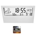 thumbnail image 3 of LCD Clock Electronic Clock Thermometer Hygrometer Digital Display Display Digital LED Clock LED Clock LED Clock with Press Button Switch for Home Office, 3 of 8