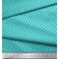 thumbnail image 2 of Soimoi Polyester Crepe Fabric Anchor Hook Shirting Decor Fabric Printed Yard 52 Inch Wide, 2 of 3
