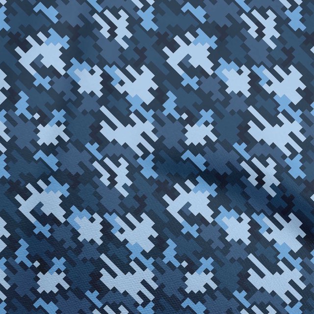 oneOone Cotton Silk Blue Fabric Abstract Sewing Craft Projects Fabric Prints By Yard 42 Inch Wide