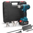 thumbnail image 2 of Heavy Cordless Handheld Hot Air Heating Machine Lithium Rechargeable Heating Equipment HighTemperature Power Tool with 3 Nozzles for Shrink Wrapping Heat Shrink Tube PVC, 2 of 7
