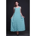 thumbnail image 3 of Bimba Robe Longue Décontractée pour Femmes en Blocs de Rayonne à Bretelles Spaghetti, Maxi Robe d'Été - Petit, 3 of 5