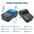thumbnail image 2 of Yeacher Portable 58mm Thermal Receipt Printer Wireless BT Mini Bill Ticket POS Mobile Printer with, 2 of 8