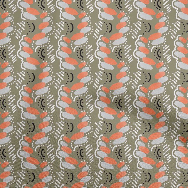 oneOone Viscose Chiffon Dusty Green Fabric Abstracts Craft Projects Decor Fabric Printed By The Yard 42 Inch Wide