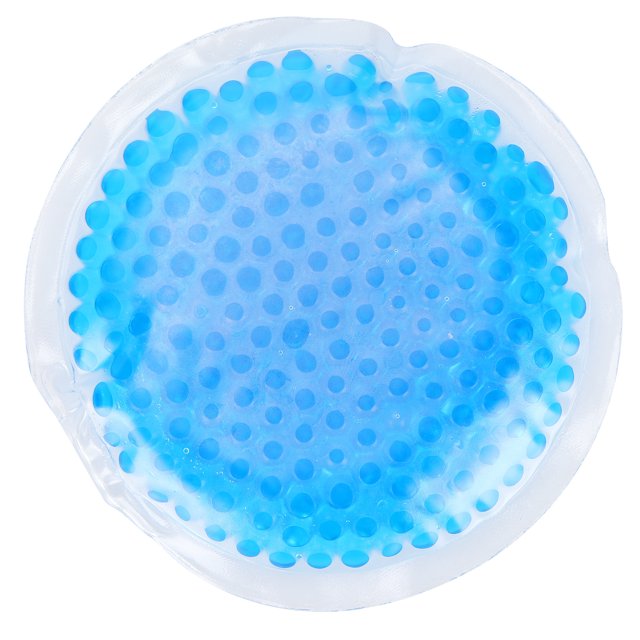 Compresse Froide en Gel, Compresse Réutilisable en Gel Forme Ronde Compresse en Gel Portable pour la Beauté et les Soins Personnels Bleu m 10 X 10cm / 3.9 X 3.9 Po