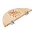thumbnail image 3 of Wood Pets Hamster Mice Chinchilla Cage Toy Stand Platform Springboard Pedal (Flower Semicircle), 3 of 11