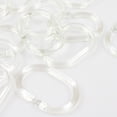 thumbnail image 2 of Agiferg Anneaux de Rideau de Douche Transparents Ensemble de 24 en Caoutchouc de Silicone, 2 of 4