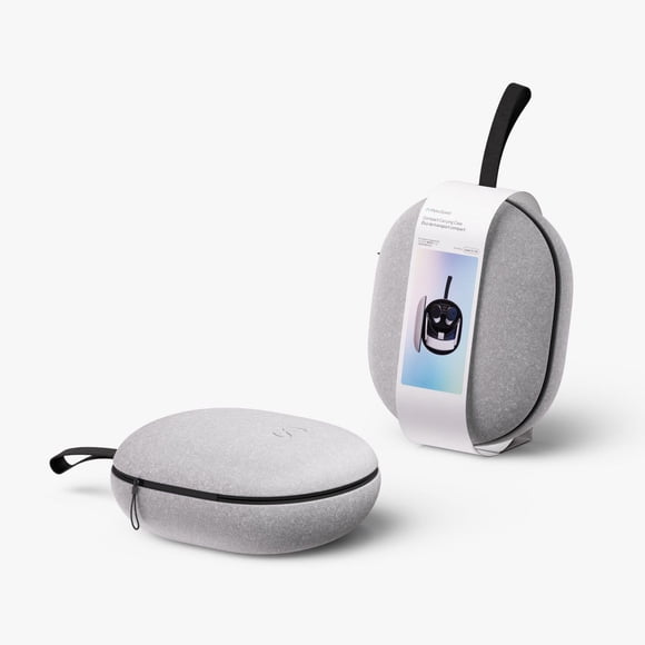 Étui de transport compact Meta Quest — Compatible avec Meta Quest 3/3S — Nouveau design compact — Pour le casque Quest 3/3S, les manettes Touch Plus, les sangles actives, le câble de recharge et l’ada