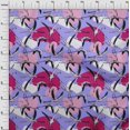 thumbnail image 4 of oneOone Polyester Spandex Amethyst Fabric Flamingo Sewing Craft Projects Fabric Prints By Yard 56 Inch Wide, 4 of 5