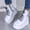 Blanc, variante sur Cameland Chaussures Rétro pour Femmes à Semelle Plate avec Fermeture Éclair, Décontractées, Grande Taille, à Enfiler