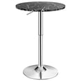 thumbnail image 2 of Costway 6PCS Round Bistro Bar Table Height Adjustable 360-degree Swivel Black, 2 of 10