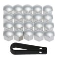 thumbnail image 2 of 20pcs Universal 21mm Wheel Nut Covers Lug Nut Caps Screw Protector, 2 of 8