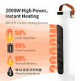 thumbnail image 5 of WMQPNNS Made in Canada Portable Space Heater with Remote Control Fast Heating Ceramic Tower for Indoor Home Use Quiet Energy Efficient Personal Warmth, 5 of 5