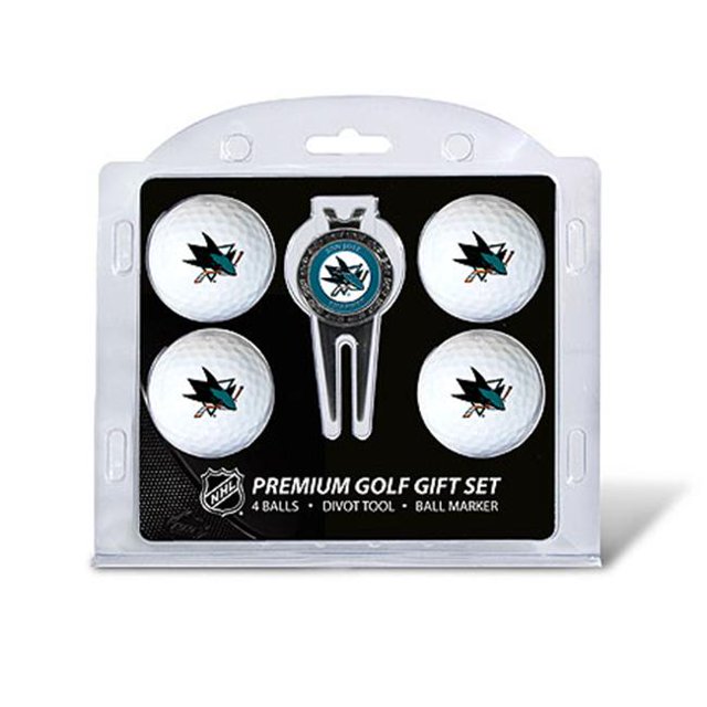 Team Golf 15306 San Jose Requins 4 Balles - Ensemble-Cadeau d'Outils Divot
