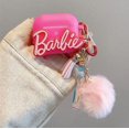 thumbnail image 1 of Compatible with AirPods Pro 1st Generation Case, Shock-Absorbing Protective Soft Silicone Girly Case Cover with Pompom, 1 of 5