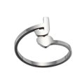 thumbnail image 1 of Fashion 26 English Letter Opening Rings Stainless Steel Girls Love Retro Jewelry, 1 of 9