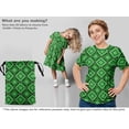 thumbnail image 5 of oneOone Cotton Poplin Green Fabric Geometric Sewing Material Print Fabric By The Yard 42 Inch Wide, 5 of 5