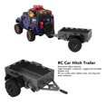 thumbnail image 3 of RC Trailer, High Simulation RC Metal Trailer with Two Rubber Tires, Aluminum Alloy RC Car Hitch Trailer DIY Trailer  Car Metal Kit for  TRX4M 1/18 RC Crawler Car, 3 of 8