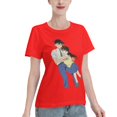 thumbnail image 2 of Women's Basic Short Sleeve T-Shirt Conan and Xiaolan, 2 of 6