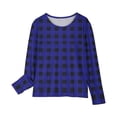 thumbnail image 4 of RXIRUCGD Chemises à Manches Longues pour Filles, Col Rond Mignon, Blouses Décontractées Élégantes, Bleu, Taille : 9 Ans, 4 of 6
