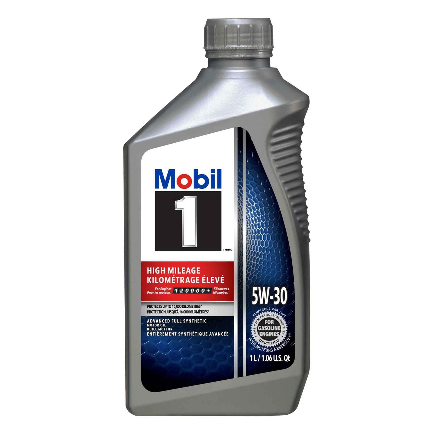 Huile moteur entièrement synthétique Mobil 1MC Kilométrage élevé 5W-30