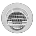 thumbnail image 4 of Grille Ronde de Ventilation, Grille d'Aération Ronde en Acier Inoxydable, Design Hémisphérique Imperméable avec Maille Fine pour Évents de Sécheuse pour Capots Extracteurs 130mm/5.1 Po, 4 of 8