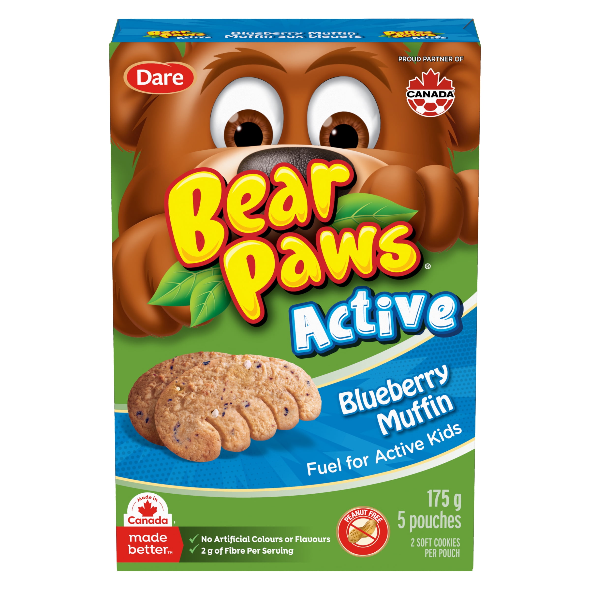Bear Paws Active Blueberry Muffin 175g
