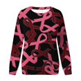 thumbnail image 4 of HKEJIAOI Hauts à Manches Longues en Polyester pour Femmes, Imprimé Graphique, Blouses Habillées Décontractées, Col Rond, 4 of 4
