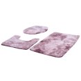 thumbnail image 4 of Ensemble de Tapis de Toilette, 3 Pcs Ensemble de Tapis de Salle de Bain Tapis de Bain Construction Robuste, 4 of 14