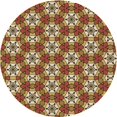 thumbnail image 1 of Ahgly Company Tapis d'Intérieur Lavables en Machine, Carrés de Transition Rouge Brun, Carrés de 3', 1 of 7
