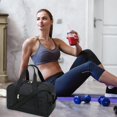 thumbnail image 1 of Feltree 14 Inch Compact Waterproof Gym Bag for Travel Sports with Adjustable Shoulder Strap and Large Storage for Shoes Clothes, 1 of 8