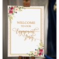 thumbnail image 2 of Darling Souvenir MADE WITH LOVE Watercolor Flower With Border,WelcomeSignLarge Decorative PosterWelcomeTo Our Engagement Poster For Easel Party Collection- 18x12, 2 of 5
