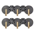thumbnail image 1 of hometrends Spinoza Plaque with Hooks Set, Black/Gold, 1 of 6