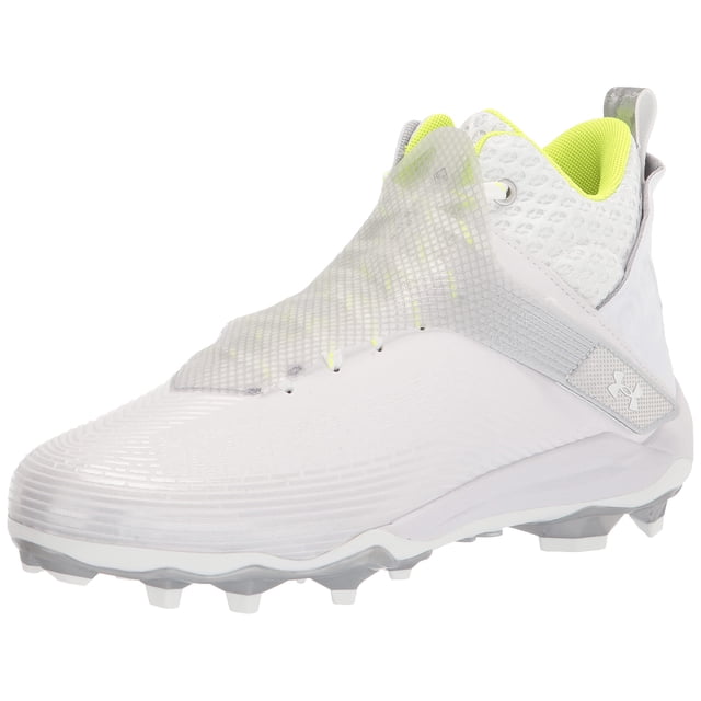 Under Armour Chaussure de Football pour Homme Highlight Hammer MC, Blanc (101)/blanc, 12