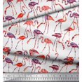 thumbnail image 3 of Soimoi Viscose Chiffon Fabric Flamingo Bird Printed Fabric 1 Yard 42 Inch Wide, 3 of 3