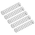 thumbnail image 1 of Unique Bargains Ressort de Compression, Lot de 5 en Acier Inoxydable 304, Diamètre 10 mm, Fil 1 mm, Longueur 50 mm, 1 of 6