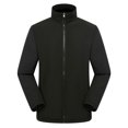 thumbnail image 2 of LSLJS Women's Fashion Fleece Solid Color Long Sleeve Interchange JacketWinter Shirt Blouse( Black, S), 2 of 3