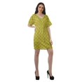 thumbnail image 3 of Moomaya Robes Décontractées pour Femmes Courtes Imprimées Robe Fluide à Col en V pour Femmes Grande Taille, 3 of 6