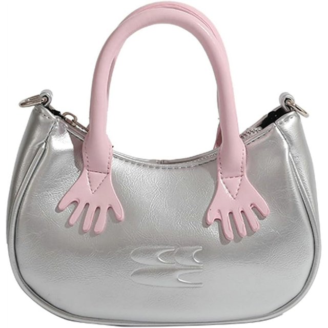 LinYooLi Sacs à Main pour Femmes Sac à Bandoulière Tendance Sac à Main Mode Mignon Pochette Y2k PU