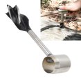 thumbnail image 4 of Wood Drill Bit Tool, Portable Hand Auger Wrench Practical Multifunctional  For Outdoor Activity Brown PU Leather Bag And Holster, 4 of 8