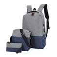 thumbnail image 2 of Meitianfacai Casual Backpack Three Piece Set, Large Capacity Student Backpack, Suitable For School And Outdoor Travel, Computer Bag For Men And Women With Large Capacity, 2 of 5