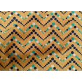 thumbnail image 4 of oneOone Cotton Poplin Pale Orange Fabric Chevron Geometric Craft Projects Decor Fabric Printed By The Yard 42 Inch Wide, 4 of 4