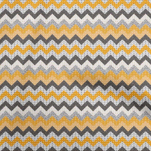 oneOone Rayon Mustard Yellow Fabric Chevron Sewing Material Print Fabric By The Yard 56 Inch Wide-TN