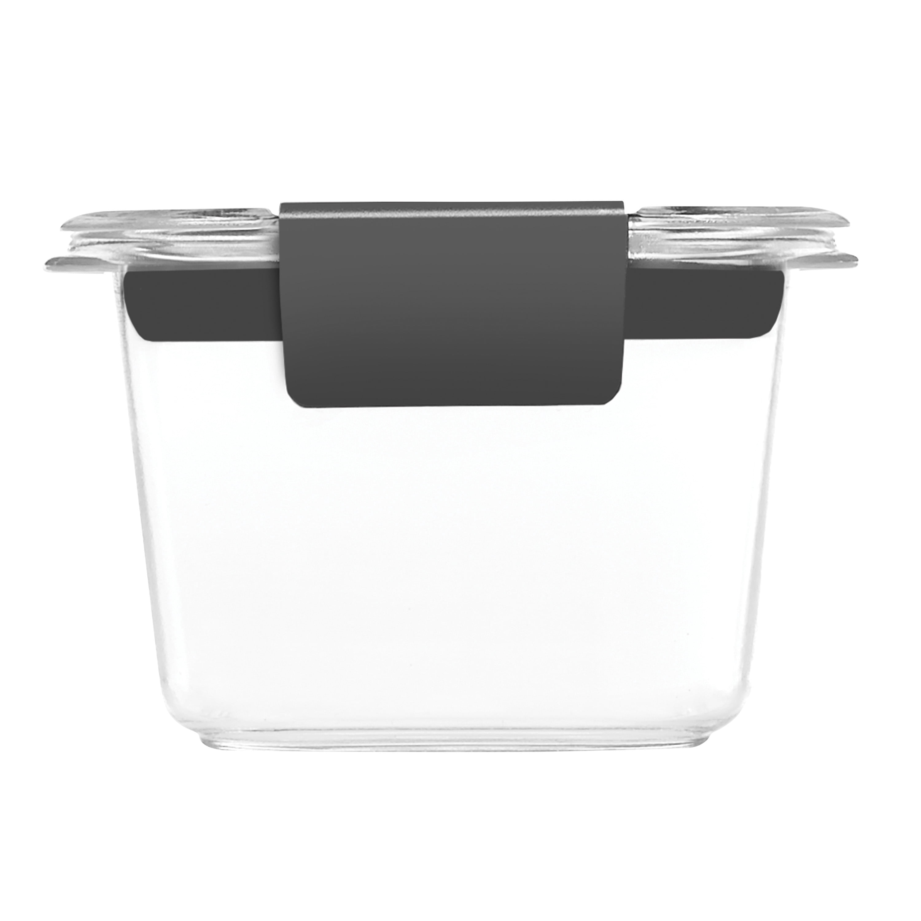 Rubbermaid Brilliance Plastic Food Storage Container, 118 mL (0.5 Cup), 2 Pack